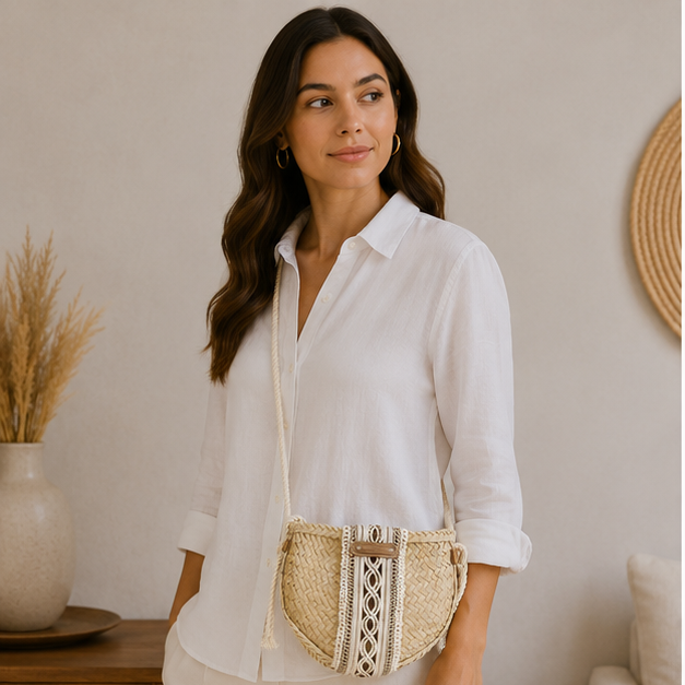 Sac à main osier bambou