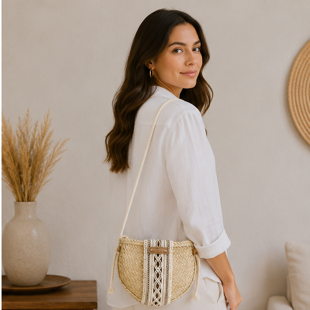 Sac à main osier bambou