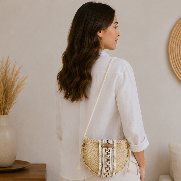 Sac à main osier bambou
