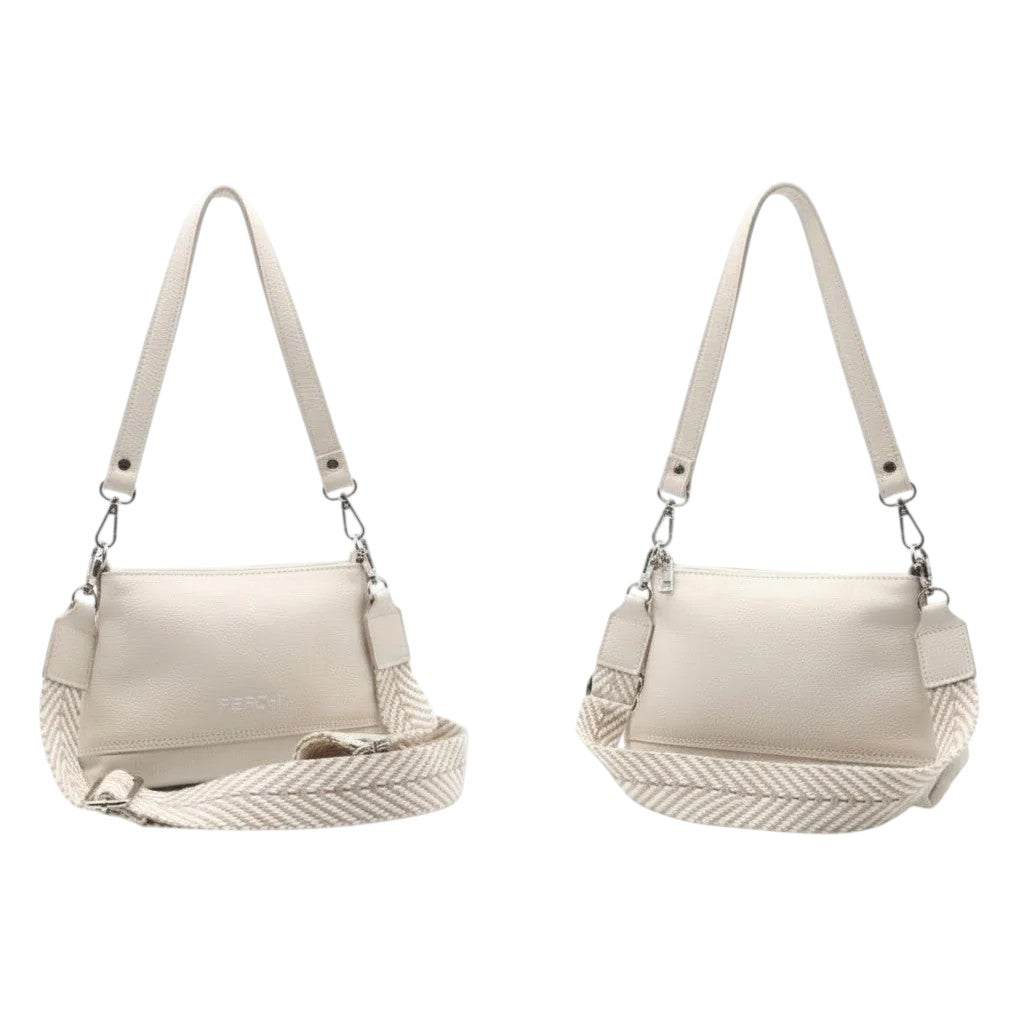 Sac à main en cuir beige