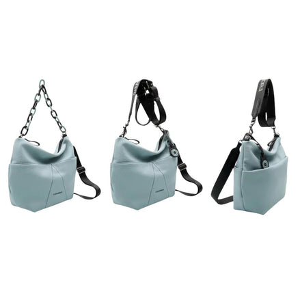 Sac bandoulière en cuir vert