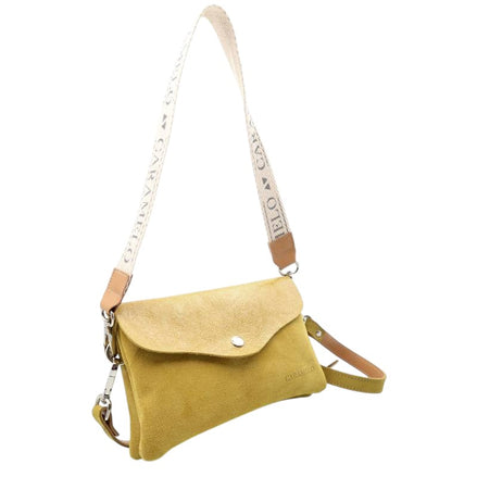 Sac en cuir jaune
