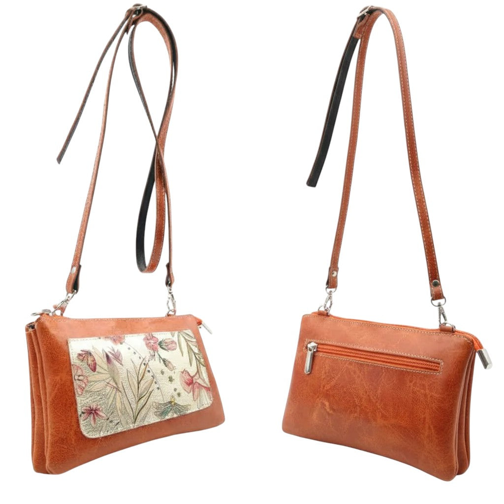 Sac en cuir à motif