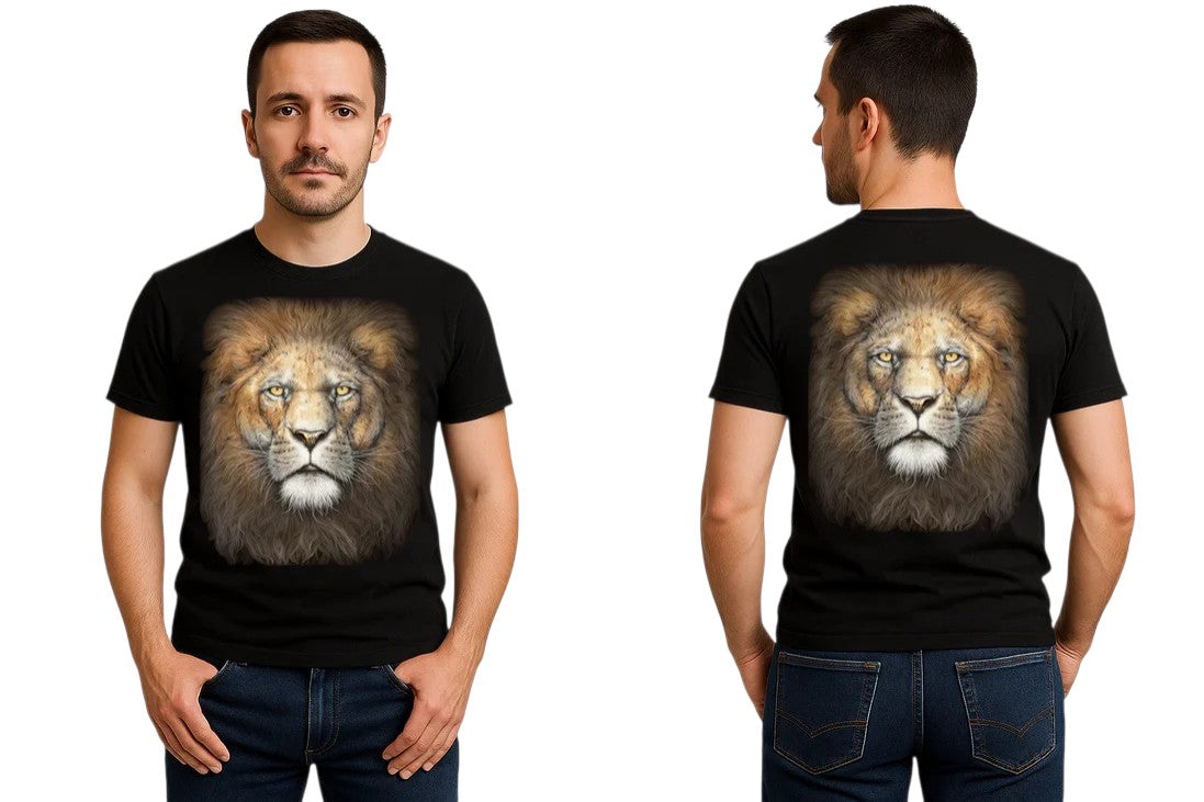 T-Shirt Adulte Lion de la savanne
