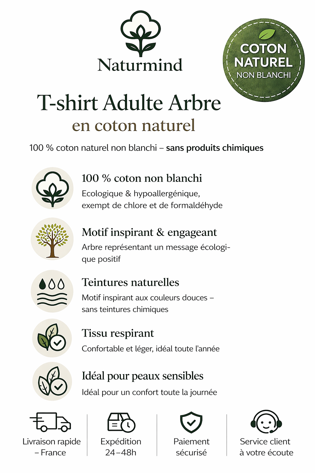 T-shirt Adulte Arbre