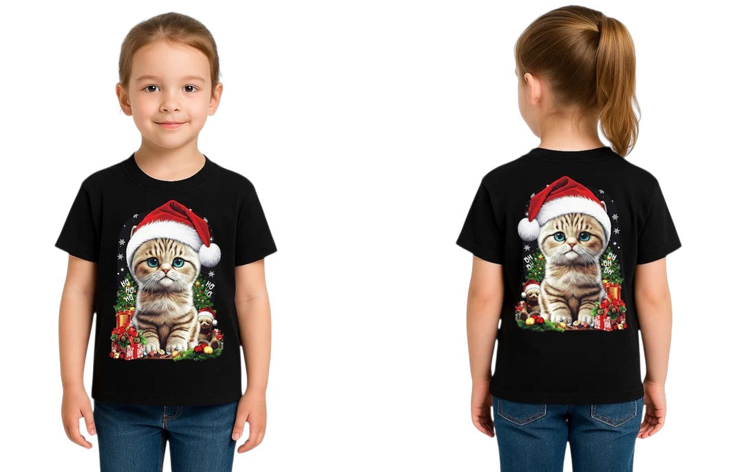 T-shirt Enfant Chat noël