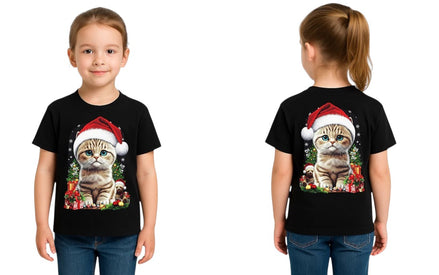T-shirt Enfant Chat noël
