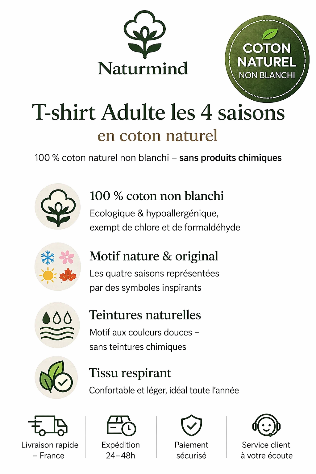 T-shirt Adulte les 4 saisons
