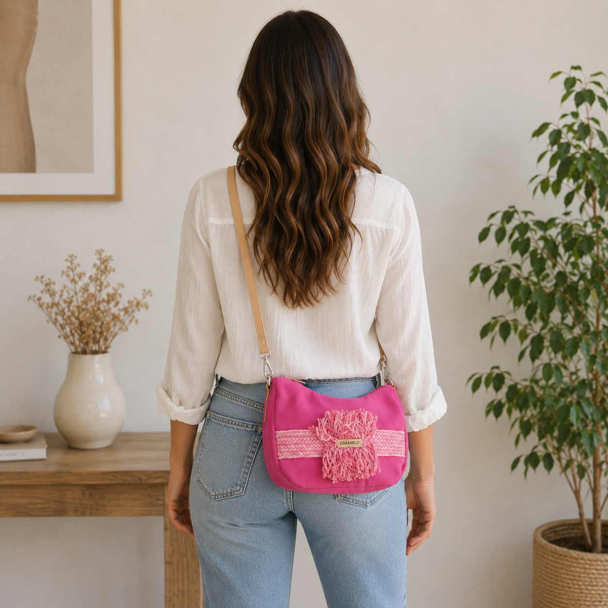 Sac à main fuchsia