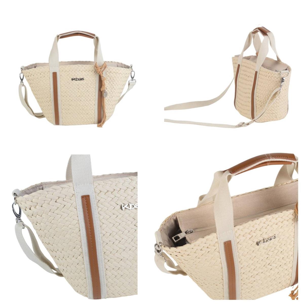 Sac à main tressé naturel