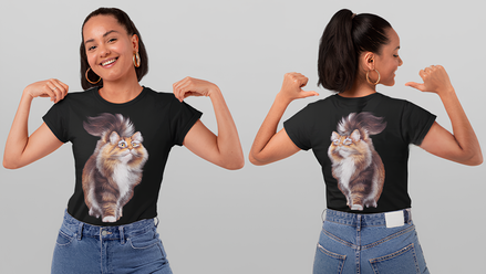 T-shirt Adulte Chat Mainecoon