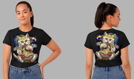 T-shirt Chat cupidons Adulte