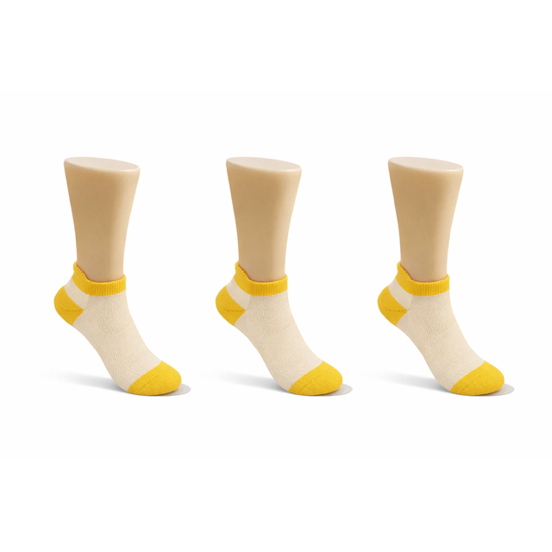 Lot de 3 Chaussettes Courte Jaune