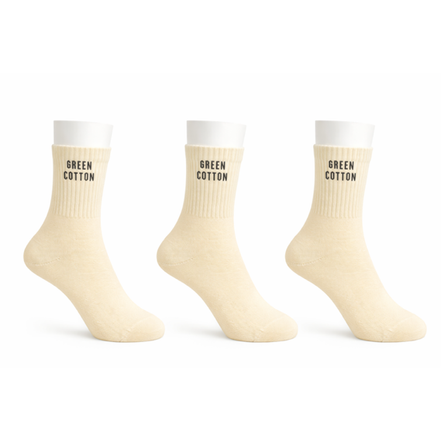 Lot de 3 Chaussettes Longues Crème