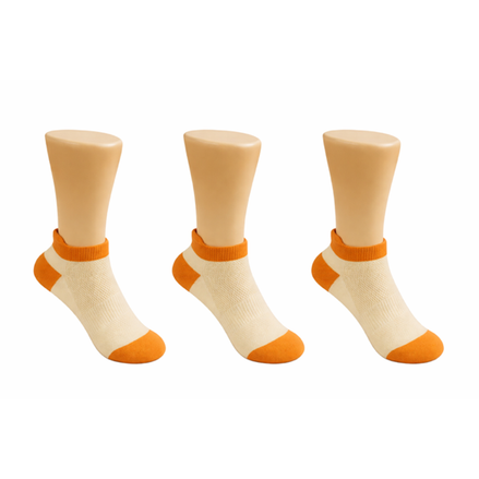Lot de 3 Chaussettes Courtes Orange