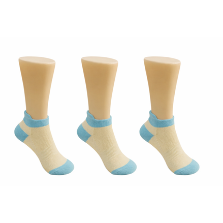Lot de 3 Chaussettes Courtes Turquoise