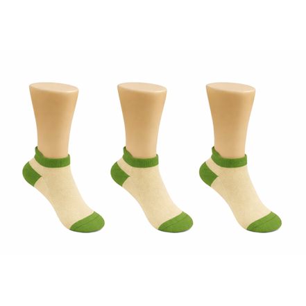 Lot de 3 Chaussettes Courtes Verte