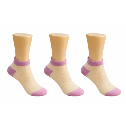 Lot de 3 Chaussettes Courte Violet