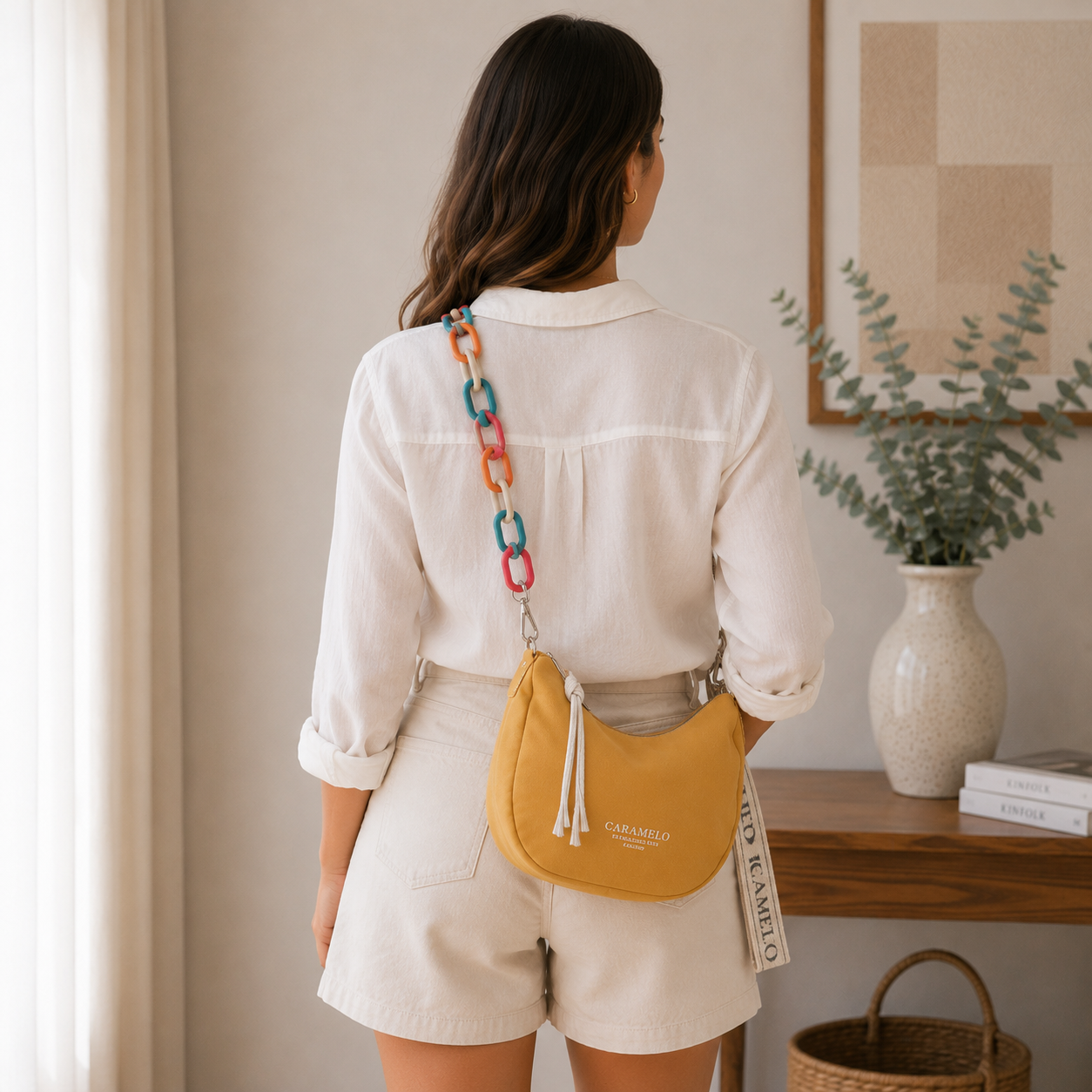 Sac à bandoulière jaune