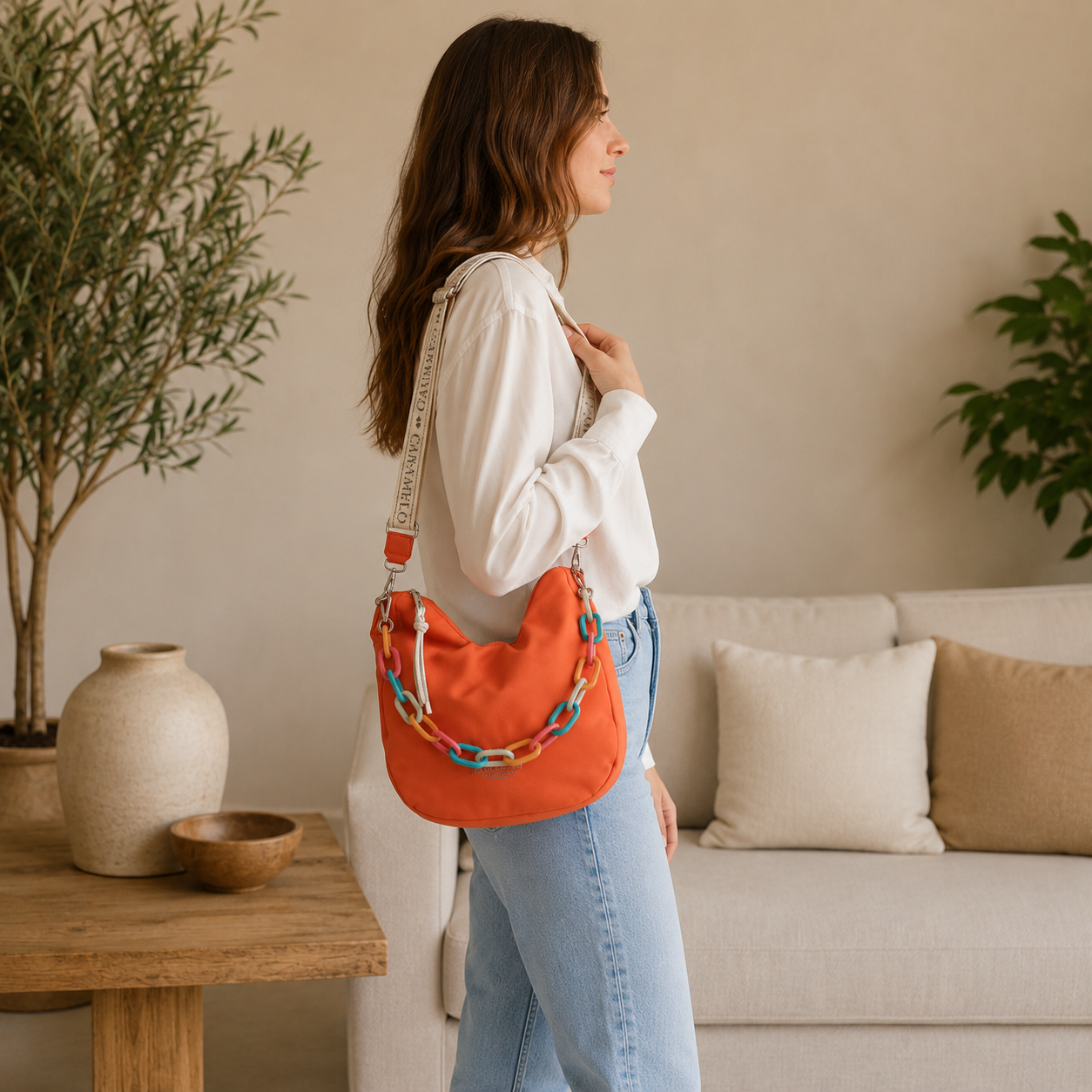 Sac bandoulière orange