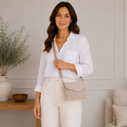 Sac bandoulière beige