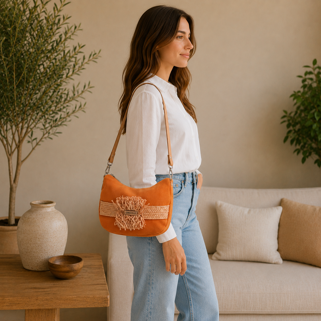 Sac bandoulière orange