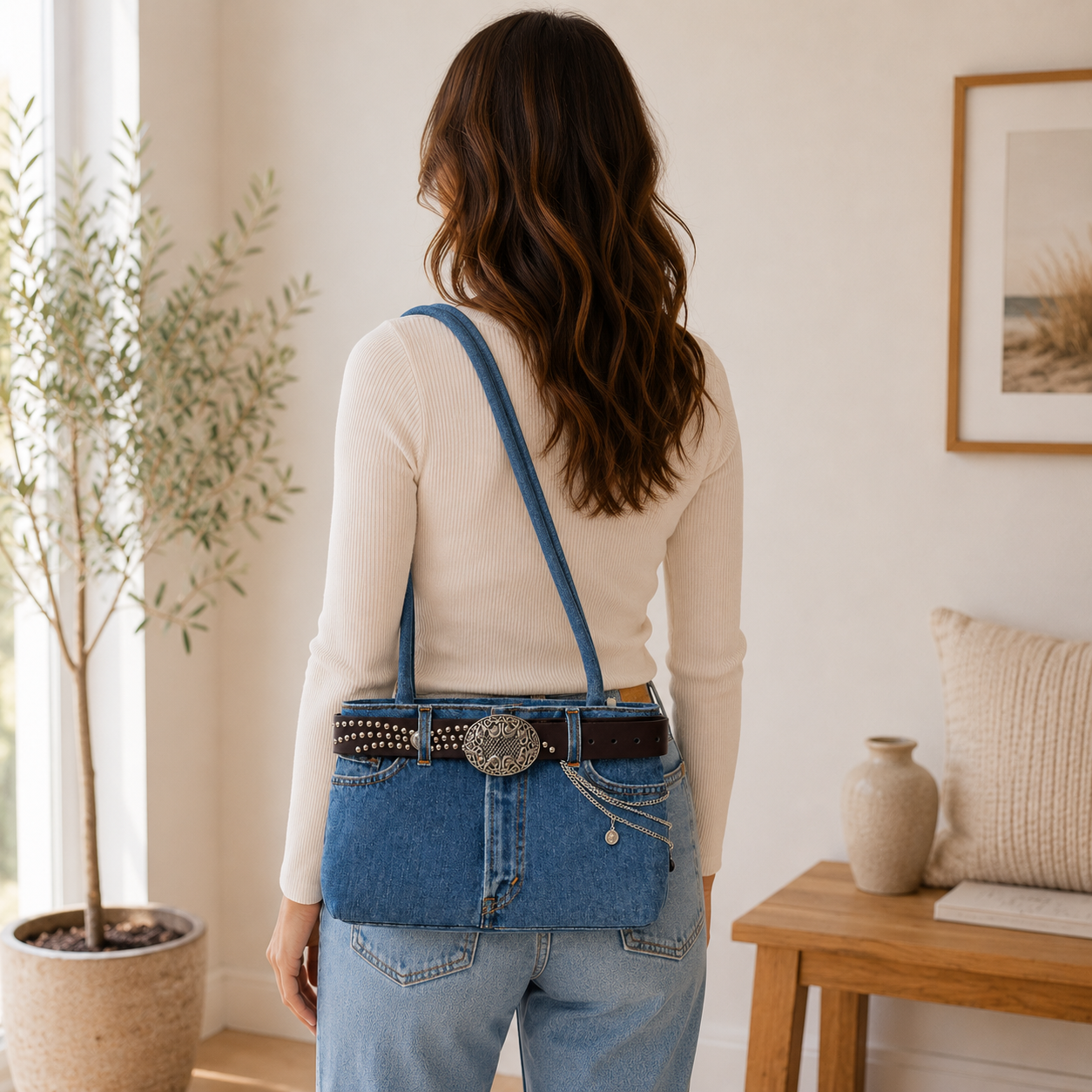 Sac à main en jean