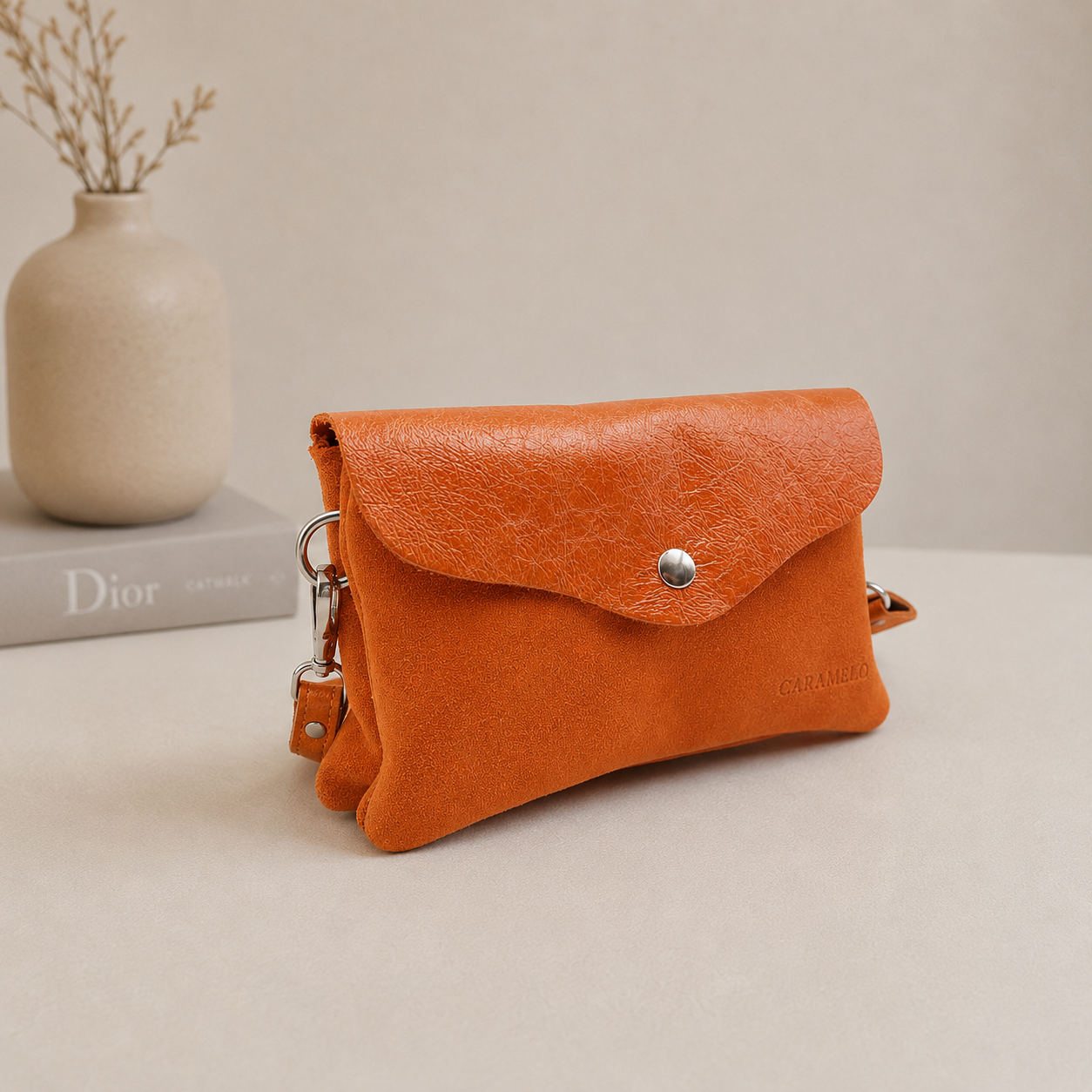 Sac en cuir orange