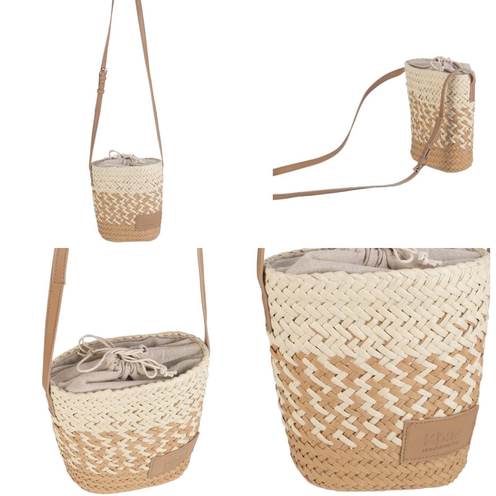 Pochette avec bandoulière beige