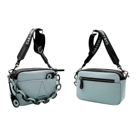 Sacoche en cuir vert