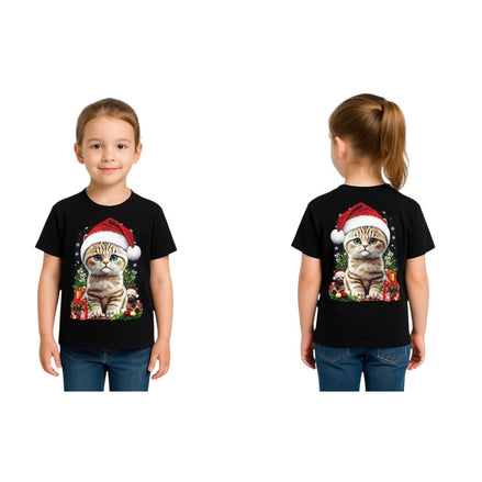 T-shirt Enfant Chat noël