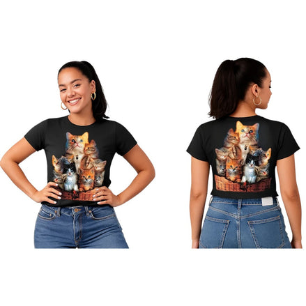 T-shirt Adulte Famille de chats