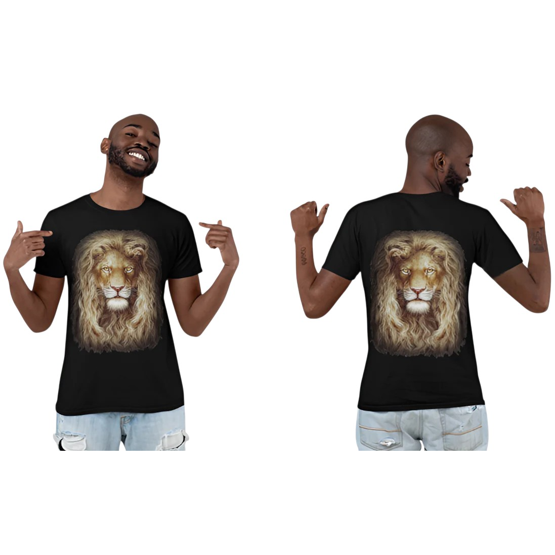 T-shirt Adulte Lion sage