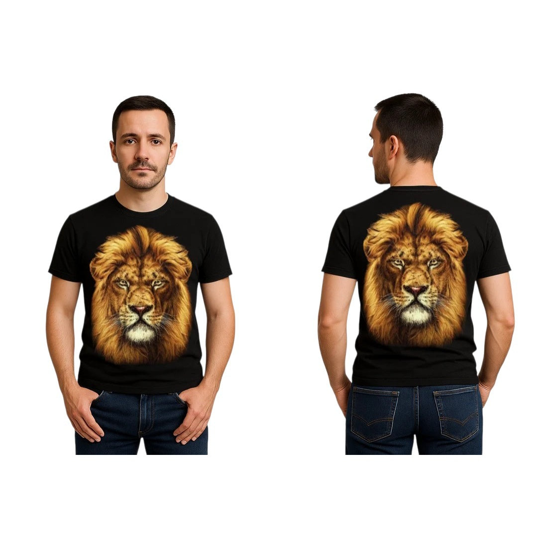 T-shirt Adulte Lion Faché